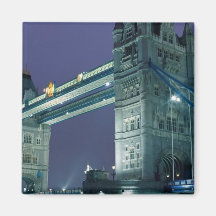 Town Bridge, London, England Refrigerator Magnets