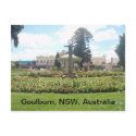 Town park postcard, Goulburn, NSW, Australia