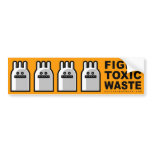 Toxic Bunny bumper sticker bumper stickers