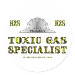 Toxic Gas Specialist, Oil Field Sticker
