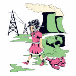 toxic girl vector illustration photo sculptures