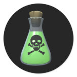 Toxic Green Potion Round Sticker