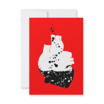 toxic heart personalized invitation