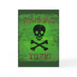 Toxic Warning Greeting Card