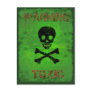 Toxic Warning Recipe Card Postcard