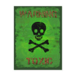 Toxic Warning Recipe Card postcards