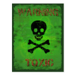 Toxic Warning Recipe Card Postcard