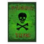 Toxic Warning Recipe Note Card