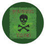Toxic Warning Sticker