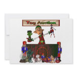 Toy Auction Elf Design Christmas Holiday invitations