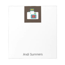 Toy Camera (Action S) Personalised Notepad