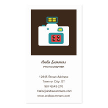 Toy Camera (Action S) Photographer Profile Card Business Card Templates