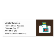 Toy Camera (Action S) Profile Card Business Card Template