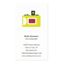 Toy Camera (Super S) Photographer Profile Card Business Card