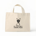 TOY FOX TERRIER MY DOG HAS ISSUES TOTE BAG