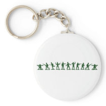 Toy Green Army Men Key Chains