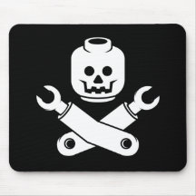 toy skull and crossbones mouse mats