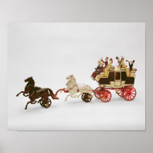 Toy stagecoach print