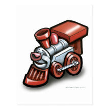 Toy Train Postcard