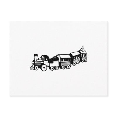 Toy Trains Postcard