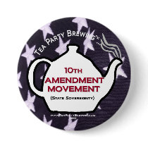 TP0109 Tea Party 10th Amendment Movement Button