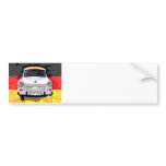 Trabant Car and German Flag, Berlin Wall Bumper Stickers
