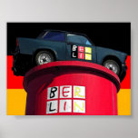 Trabant Car & German Flag,  Berlin Posters