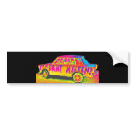Trabant Car , Raibow Effect, Black Back, Berlin Bumper Stickers