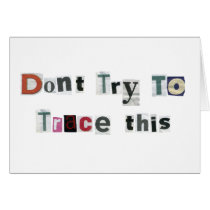 Trace Cards