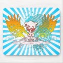 traced tree. serene - clean - green. - Customized mousepads