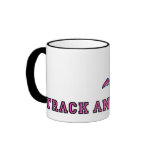 track and field girl mug