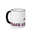 track and field girl mug