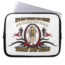 Track and Field Start Laptop Sleeve