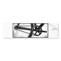 Track Bicycle Drive Train Bumper Stickers