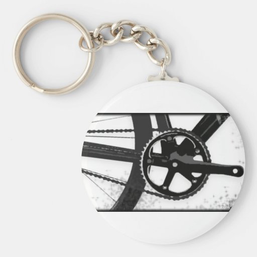 Track Bicycle Drive Train Key Chains