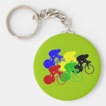 Track Cycling Bicycle Race Bike Riders   Key Chain