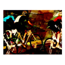 Track Racing Postcard