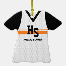 Track / Running Sports Jersey Christmas Ornament