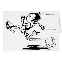 Track Star Greeting Card