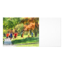 Track Team Personalized Photo Card