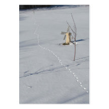 Tracks in Snow ~ ATC Business Card