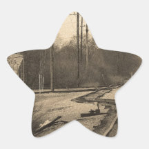 Tracks to Nowhere Star Sticker
