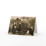 Tractor Christmas Card: Old Tractor Memories