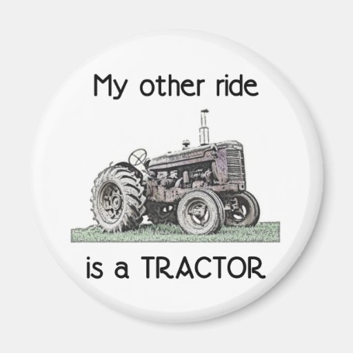 Tractor Fridge Magnet