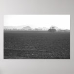 Tractor in the Field (b/w)
