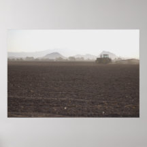 Tractor in the Field Posters