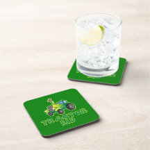 Tractor Kid, Green Drink Coasters