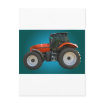 tractor postcard