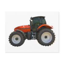 tractor post card