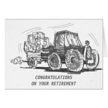 Tractor Retirement Card